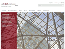 Tablet Screenshot of dalelessmann.com